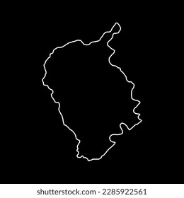 Mapa de Bratislava, región de Eslovaquia. Ilustración vectorial.