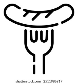 Bratwurst icon for web, app, infographic, etc