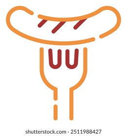 Bratwurst icon for web, app, infographic, etc