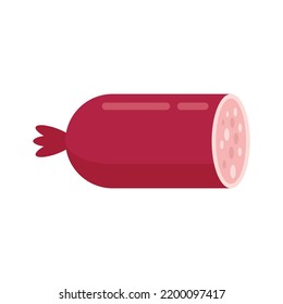 Bratwurst Sausage Icon. Flat Illustration Of Bratwurst Sausage Vector Icon Isolated On White Background