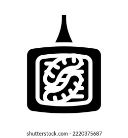 Bratwurst Sausage Meat Glyph Icon Vector. Bratwurst Sausage Meat Sign. Isolated Symbol Illustration