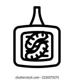 Bratwurst Sausage Meat Line Icon Vector. Bratwurst Sausage Meat Sign. Isolated Contour Symbol Black Illustration