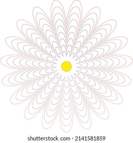 Braun butterfly with closed wings on a white flower