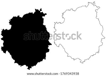 Brava municipality (Republic of Cabo Verde, concelhos, Cape Verde, Brava island, archipelago) map vector illustration, scribble sketch Brava map