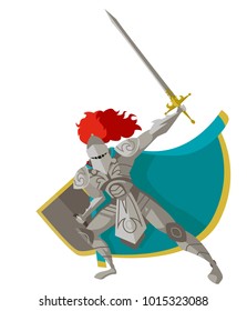 brave armored knight