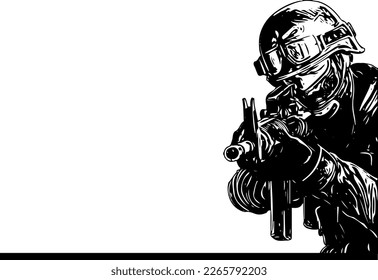 Die Tapferen und Kühnen: Mit dem Ausdruck der Bewegung und der Form von Soldaten in Aktion in Silhouetten und Skizzen, Die Kunst des Valors: Intensive und Emotion von Soldaten in Silhouetten und Illustrationen