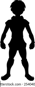 Brave boy Silhouette