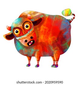 a brave cow when it comes to securing its territory