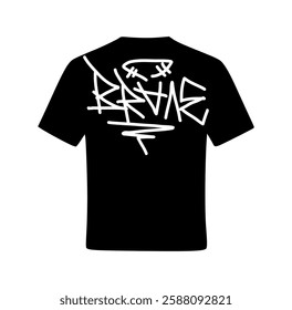 Brave Handlettering text Vector Illustration, Streetwear, Typography,Graffiti, poster, on white background