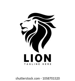 Brave head lion logo