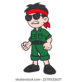 Brave Kid Ready for Adventure