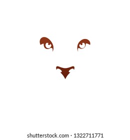Brave Lion King face emblem animal element. Heraldic Coat of Arms decorative logo isolated vector illustration.