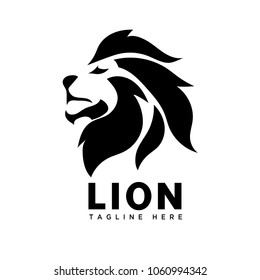 Brave Part Head Lion Logo