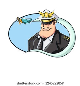 brave plain captain and plain flying on background