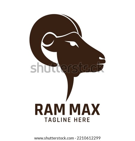 Brave Ram head vector illustration, perfect for company and brand product logo design