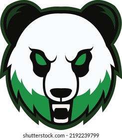 Brave teddy head mascot Logo design. Vector Template Illustration Design. Mascot Brave teddy Logo design any kind of graphic work, Animal Panda chaabi illustration art