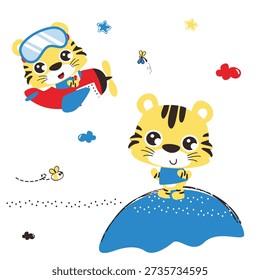 Brave Tiger Pilots Red Plane