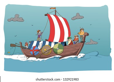 brave vikings- colored