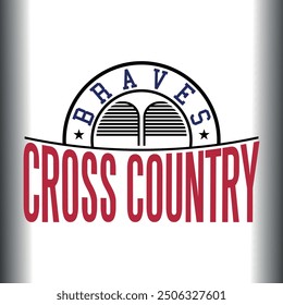 Braves cross country, Cross Country Cutting files for all of your crafting work, cross country team design, Great for t-shirt