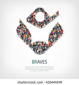 braves people sign 3d