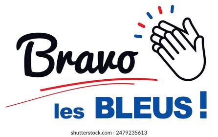 BRAVO THE BLUE, vector illustration