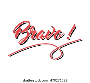 Bravo Calligraphy Text Lettering