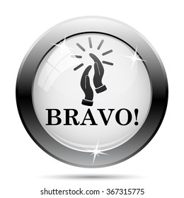 Bravo icon. Internet button on white background. EPS10 vector.
