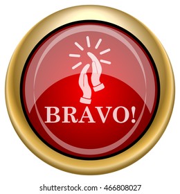 Bravo icon. Internet button on white background. EPS10 vector.
