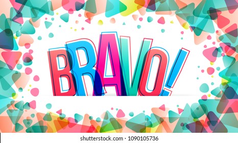 Bravo! Isolated vector illustration word