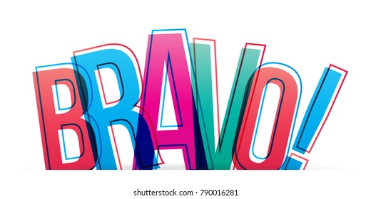 Bravo! Isolated Vector Illustration Word