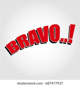 Bravo. lettering