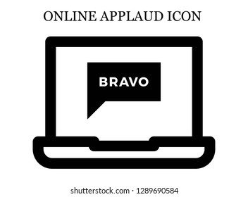 Bravo search icon. Editable Bravo search icon for web or mobile.
