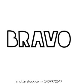 Bravo Sticker Social Media Post Vector Stock Vector (royalty Free 