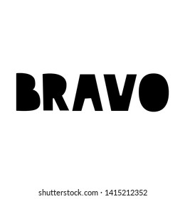 Bravo Sticker Social Media Post Vector Stock Vector (Royalty Free ...