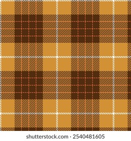 Brawn tone plaid seamless pattern vector. Background graphic tartan fashion design use for print, texture, cloth, fabric, flannel.	
