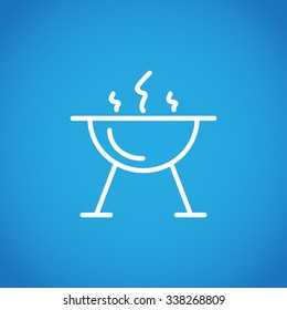 brazier for barbecue icon