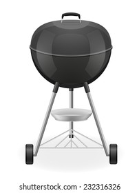 brazier for barbecue vector illustration isolated on white background