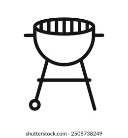 brazier icon Black line art vector logo