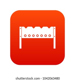 Brazier icon digital red for any design isolated on white vector illustration