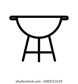 brazier icon linear logo mark in black and white
