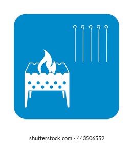 Brazier icon. Vector illustration

