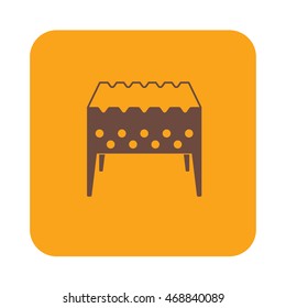 Brazier icon. Vector illustration