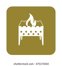 Brazier icon. Vector illustration

