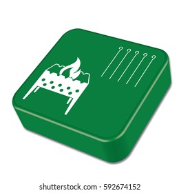 Brazier icon. Vector illustration

