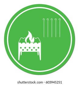 Brazier icon. Vector illustration