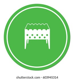 Brazier icon. Vector illustration

