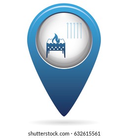 Brazier icon. Vector illustration