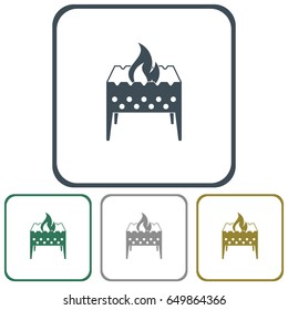 Brazier icon. Vector illustration

