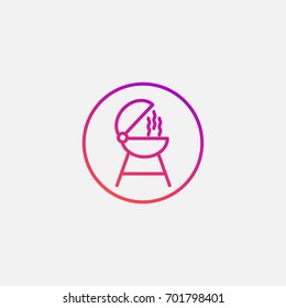 Brazier  icon.gradient illustration isolated vector sign symbol