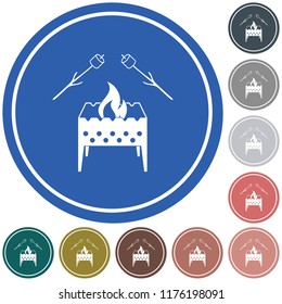 Brazier and zephyr icon. Vector illustration